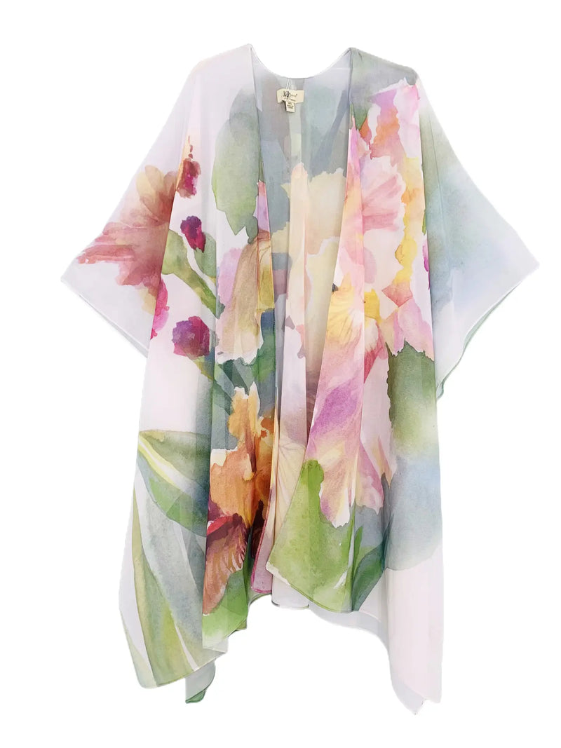Floral Watercolor Kimono