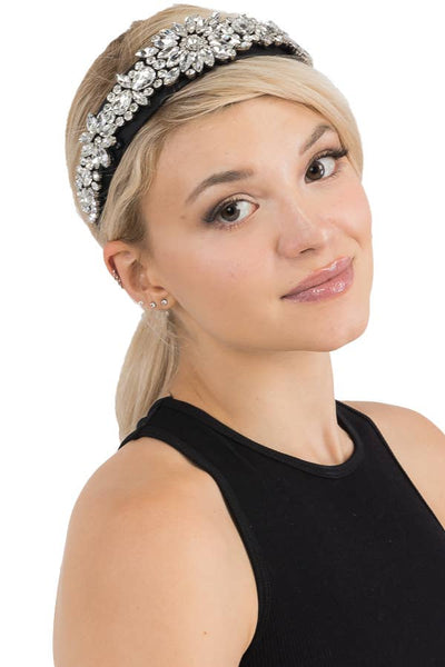 Daisy Floral Rhinestone Embellished Headband - Lemon And Lavender Toronto