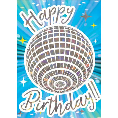 Dance Party Birthday Foil Card - Lemon And Lavender Toronto