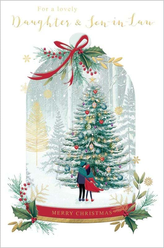 Daughter and Son - in - law Christmas Oversized Card - Lemon And Lavender Toronto