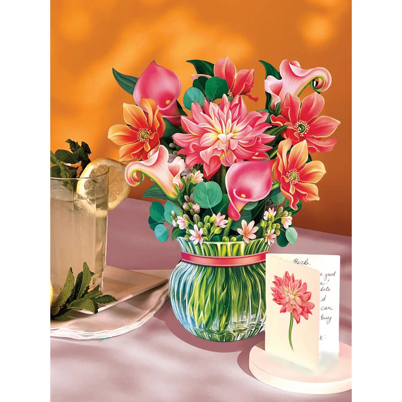 Dear Dahlia Pop - up Greeting Card - Lemon And Lavender Toronto