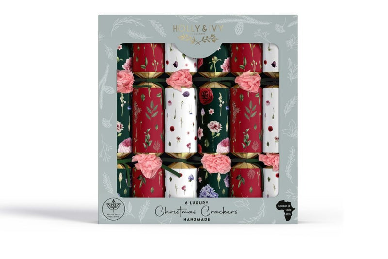 Deluxe Bloom Christmas Crackers - Box of 6 - Lemon And Lavender Toronto