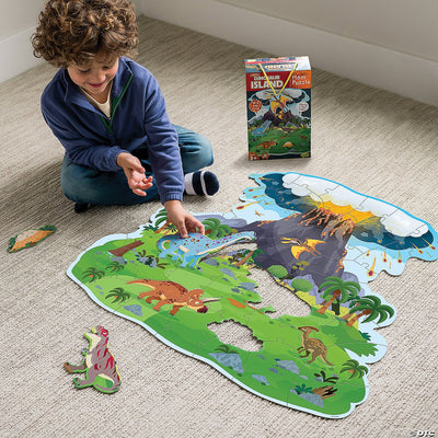 Dinosaur Island Floor Puzzle - Lemon And Lavender Toronto