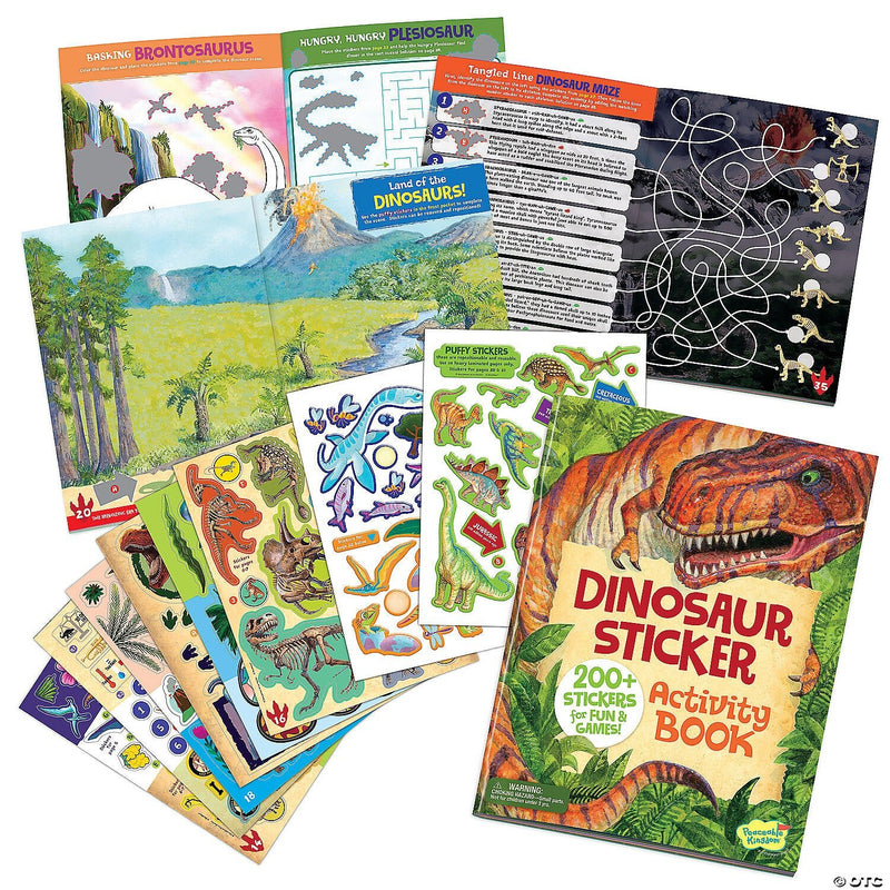 Dinosaur Sticker Activity Book - Lemon And Lavender Toronto