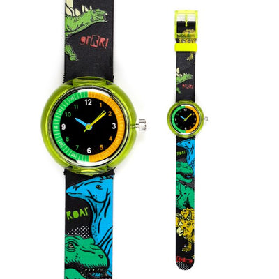 Dinosauria Kids Analogue Watch - Lemon And Lavender Toronto