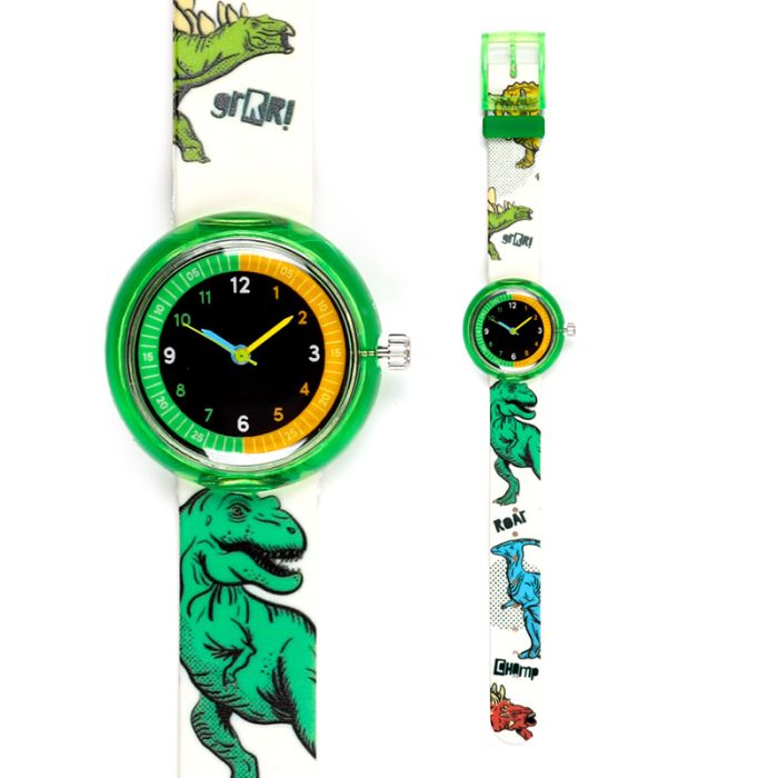 Dinosauria Kids Analogue Watch - Lemon And Lavender Toronto