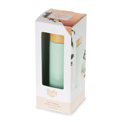 Tatyana Ceramic To-Go Infuser Mug in Turquoise