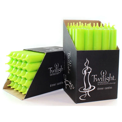 Dripless Taper Candle - Lime Green - Lemon And Lavender Toronto