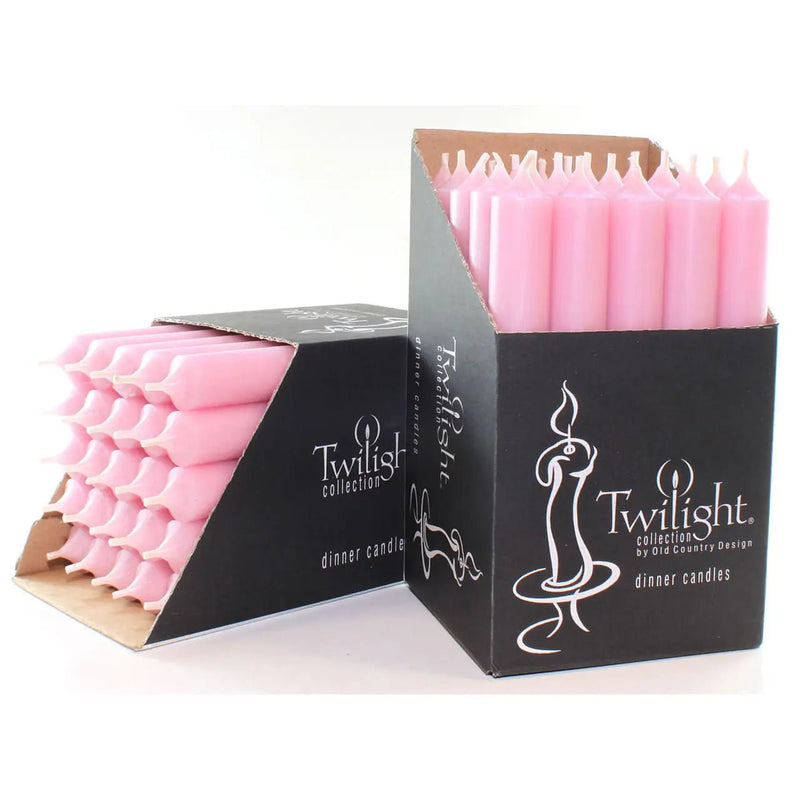 Dripless Taper Candle - Pink - Lemon And Lavender Toronto