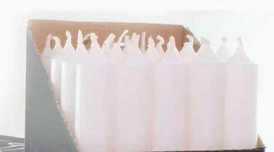 Dripless Taper Candle - White - Lemon And Lavender Toronto