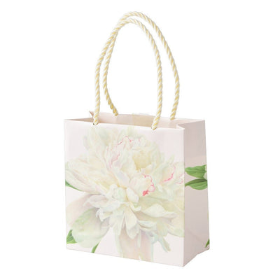Duchess Peonies Flower Small Gift Bag - Lemon And Lavender Toronto