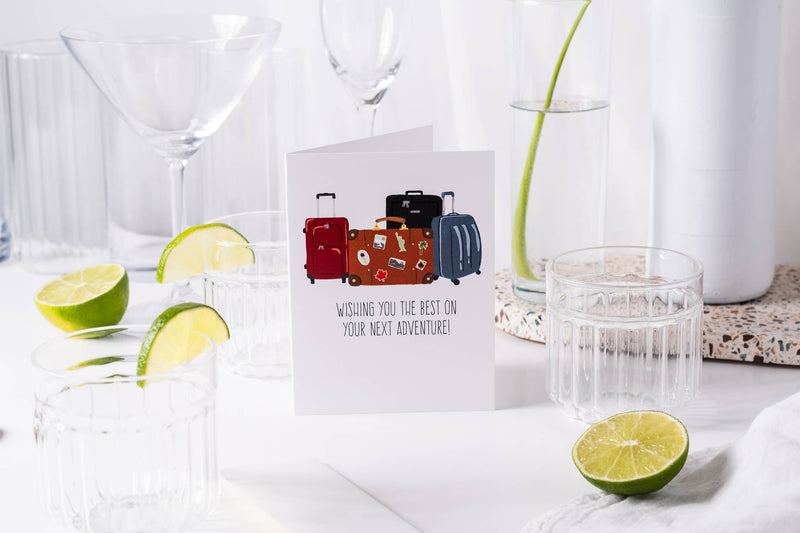 Wishing You The Best On Your Next Adventure! - Greeting Card