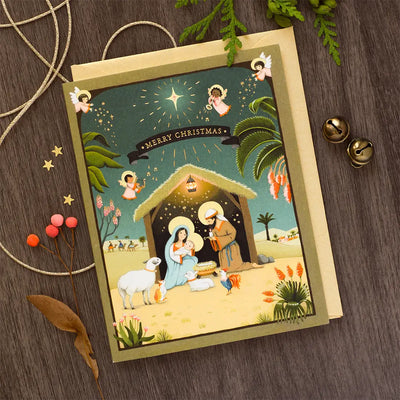 Nativity Christmas Holiday Greeting Card