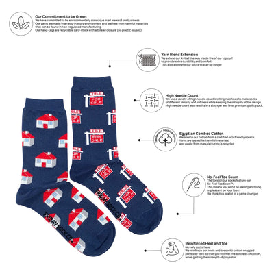 Women's Real Estate Socks