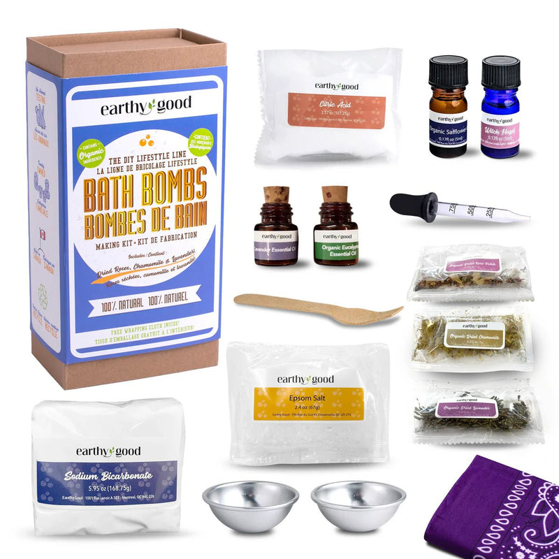 Earthy Good DIY Bath Bomb Kit - Made in Canada - Lemon And Lavender Toronto