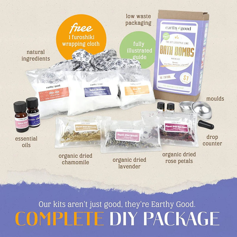 Earthy Good DIY Bath Bomb Kit - Made in Canada - Lemon And Lavender Toronto