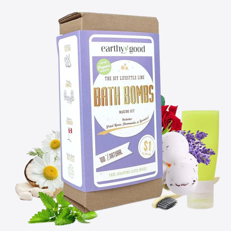 Earthy Good DIY Bath Bomb Kit - Made in Canada - Lemon And Lavender Toronto