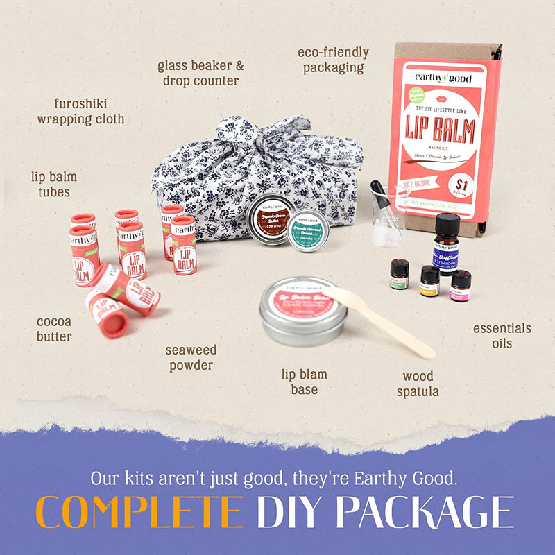 Earthy Good DIY Lip Balm Kit - Made in Canada - Lemon And Lavender Toronto