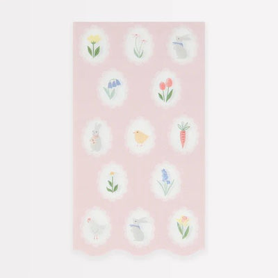 Easter Cameo Guest Napkins - Meri Meri - Lemon And Lavender Toronto