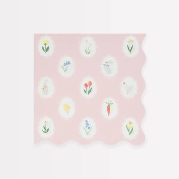 Easter Cameo Large Napkins - Meri Meri - Lemon And Lavender Toronto