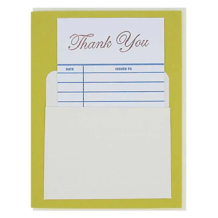 Library Thank You Greeting Card