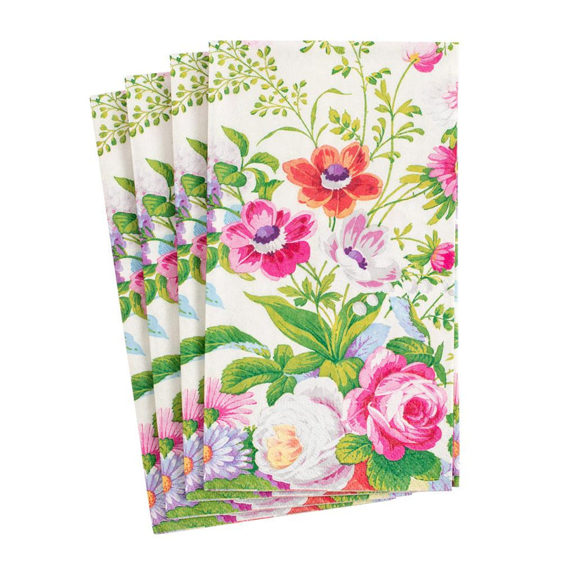 Edwardian Garden Paper Guest Towel Napkins in Ivory - 15 Per Pack - Lemon And Lavender Toronto