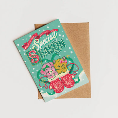 Sweet & Special Season - Puppy & Kitten Card