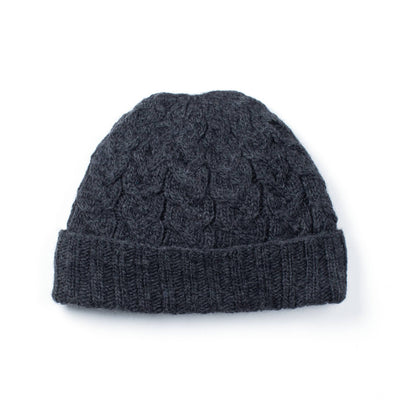 Lost Horizons Canada - Churchill Wool Hat – Textured Cable Knit Beanie