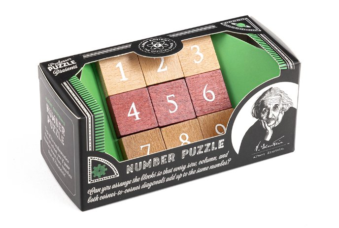 Einstein Mini Wooden Number Puzzle - Lemon And Lavender Toronto