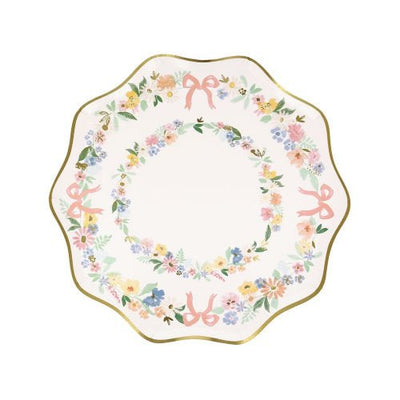 Elegant Floral Side Plates - Lemon And Lavender Toronto