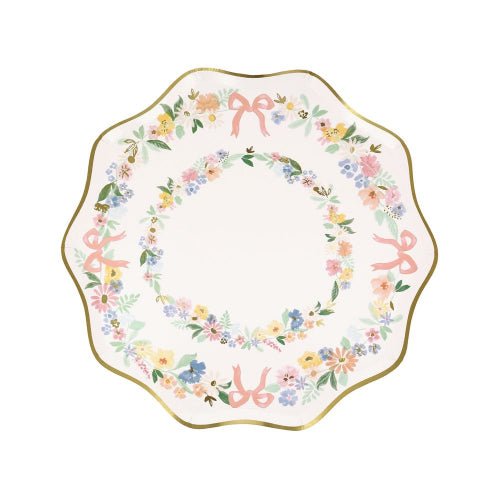 Elegant Floral Side Plates - Lemon And Lavender Toronto