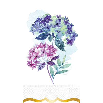 Elegant Hydrangea Hostess/Guest Napkins - Lemon And Lavender Toronto