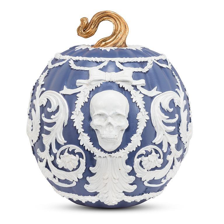 Embossed Cameo Pumpkin - Wedgewood Blue - Lemon And Lavender Toronto