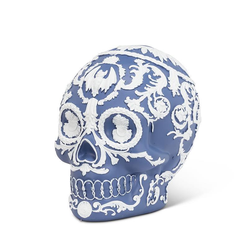 Embossed Cameo Skull - Lemon And Lavender Toronto