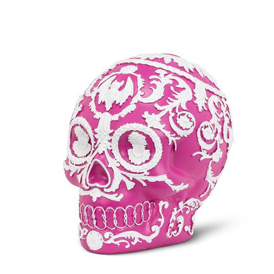 Embossed Cameo Skull - Pink - Lemon And Lavender Toronto