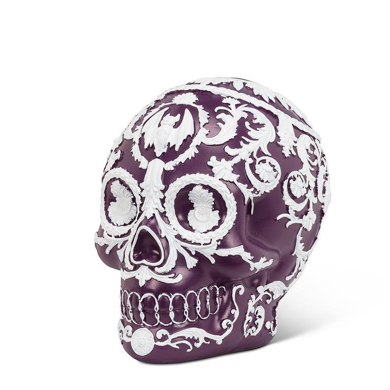 Embossed Cameo Skull - Purple - Lemon And Lavender Toronto