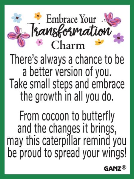 Embrace Your Transformation Caterpillar - Charm - Lemon And Lavender Toronto