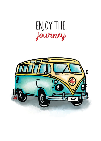 Enjoy The Journey Card - Lemon And Lavender Toronto