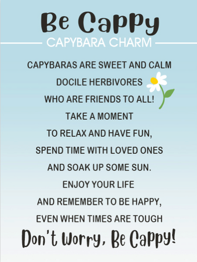Be Cappy Capybara Charm