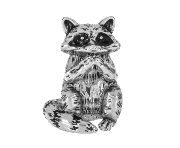 The Clever Raccoon Charm