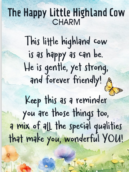 The Happy Little Highland Cow Charm