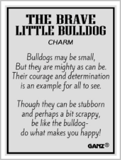 The Brave Little Bulldog Charm