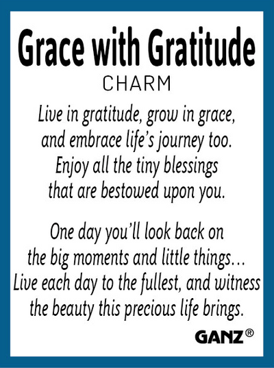 Grace with Gratitude Charm