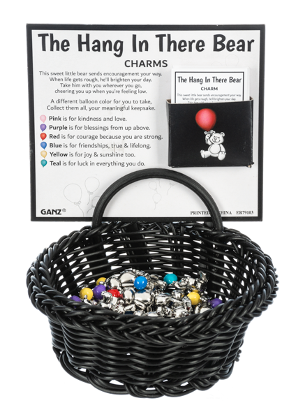 The Hang in There Bear Charm