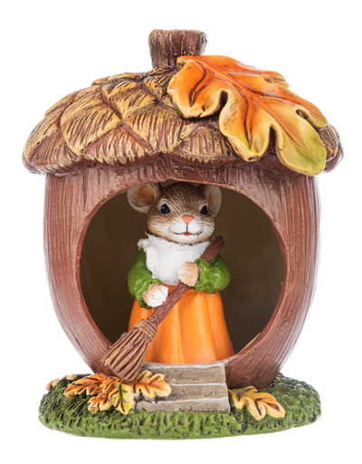 Panoramic Acorn Figurine