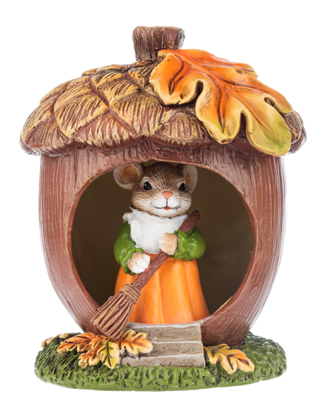 Panoramic Acorn Figurine