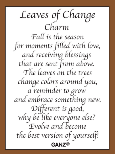 Leaves of Change Charm