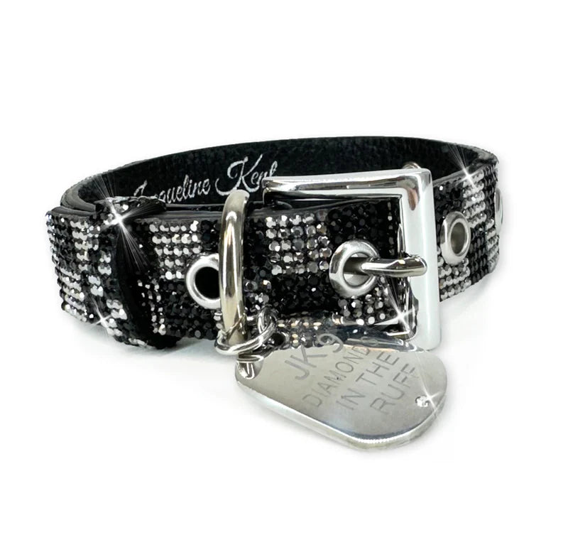 Diamond in the Ruff CHECKMATE - Dog Collar & Leash  ( Sold Individually)