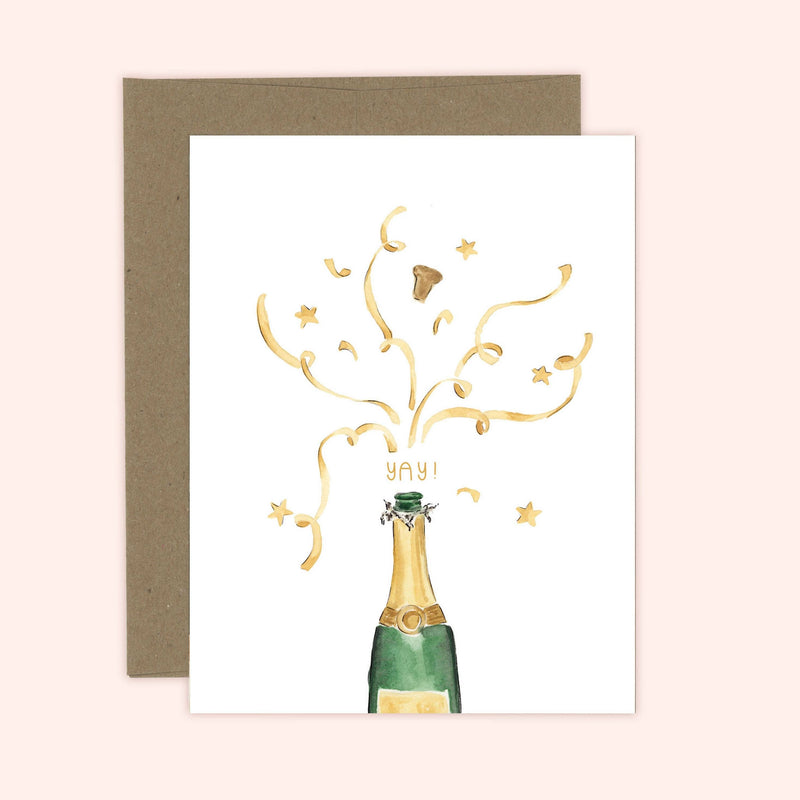 Pop the Champagne Card | Celebration Card