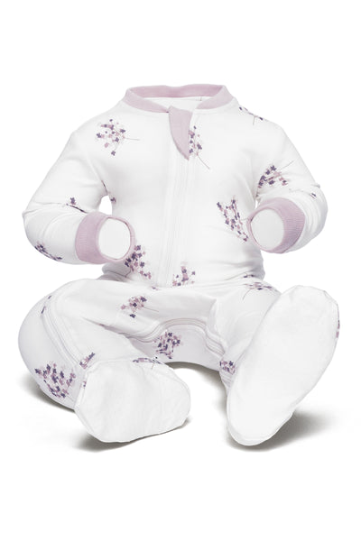 Spring Blossom - Babysuit - Footed-  Zippy Jamz